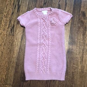 Mauve colored sweater dress